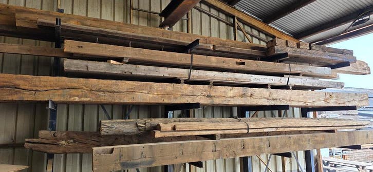 lange lengte balken | oud Eiken | oud Grenen | oud Douglas, Doe-het-zelf en Verbouw, Hout en Planken, Eiken, 300 cm of meer, 50 mm of meer