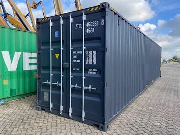 40ft container nieuw donker grijs