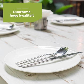HI NATURE™ Steakmessen 4 Stuks RVS | Vleesmessen, Messenset,, Ophalen of Verzenden, Nieuw