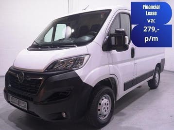 Opel Movano 2.2D 140 pk L1H1 Airco ECC, Apple Carplay, Stof, Gebruikt, Euro 6, Wit