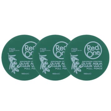Red One Full Force Olive Aqua Wax 3x150ml, Sieraden, Tassen en Uiterlijk, Uiterlijk | Haarverzorging, Ophalen of Verzenden, Nieuw