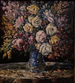 Franse school (XX) - Vaso di fiori