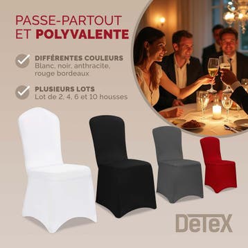 Stoelhoes Set van 2 Bordeaux (Stoelhoezen, Tafels-Stoelen), Tuin en Terras, Verzenden, Nieuw