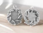 1 x Metalen Camée of Cabochon houder 36 x 26 x 5 mm Binne.., Ophalen of Verzenden, Nieuw, Overige typen
