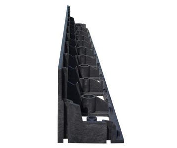 Borderrand Kunststof Zwart 1000 x 85 x 100 mm - Per Stuk, Verzenden, Nieuw
