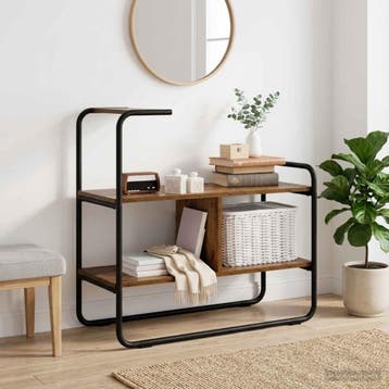 vidaXL Consoletafel Oud hout 80 x 35 x 75 cm Bewerkt hout, Huis en Inrichting, Tafels | Salontafels, Verzenden, Nieuw, Overige houtsoorten