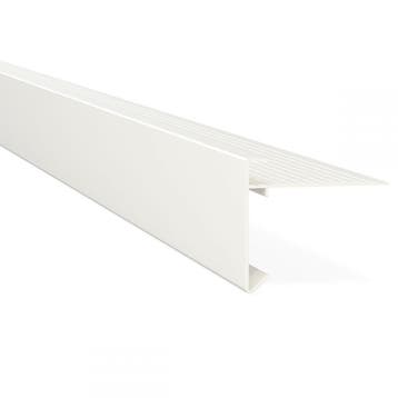 Aluminium daktrim 60x64mm, 2.5m. Wit, RAL 9010, Ophalen of Verzenden, Nieuw