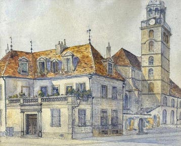 Paul Monnier (1907-1982) - La Maison du Singe, Rue