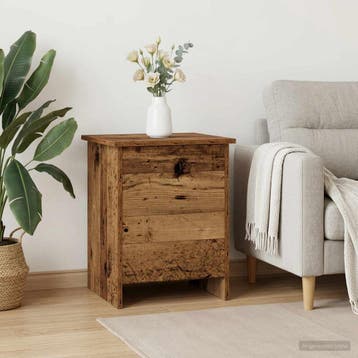 vidaXL Opbergkist met opslag Oud hout 40 x 40 x 50 cm, Huis en Inrichting, Woonaccessoires | Kisten, Verzenden, Nieuw