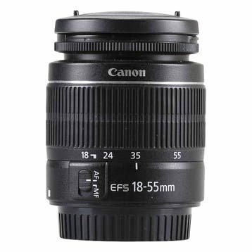 Canon EF-S 18-55mm f/3.5-5.6 III met garantie, Gebruikt, Canon, Ophalen of Verzenden, Standaardlens