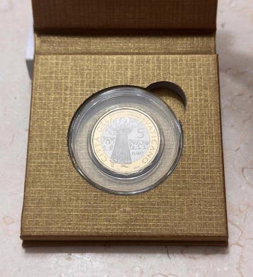 Vaticaan. 5 Euro 2025 San Giovanni Paolo II Proof (Zonder
