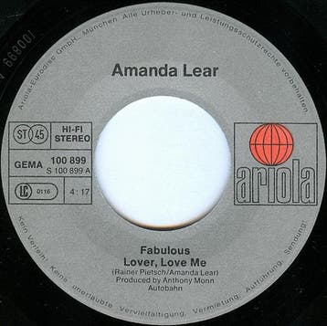 Amanda Lear - Fabulous »Lover, Love Me«, Cd's en Dvd's, Ophalen of Verzenden, Gebruikt