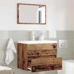 vidaXL Badkamermeubelset 2 pcs Oud Hout Geperst Hout en, Huis en Inrichting, Badkamer | Badkamermeubels, Verzenden, Nieuw, Overige typen