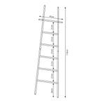 Handdoekrek Øyer 170x45x2 cm staal zwart [en.casa], Verzenden, Nieuw