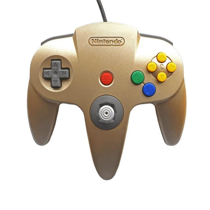 Nintendo 64 controller gold origineel, Spelcomputers en Games, Spelcomputers | Nintendo Consoles | Accessoires, Verzenden