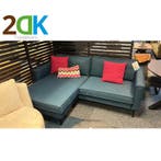 Tweedekans - Hoekbank - Frevo - stof Malmo donkerblauw 81, Ophalen of Verzenden, Nieuw, Rechte bank, Stof