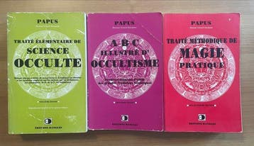 Papus - Lot 3 Livres Esotérisme Papus : Magie Pratique +