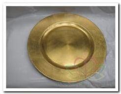 Onderbord Rond Goud 33 cm, Ophalen of Verzenden, Nieuw