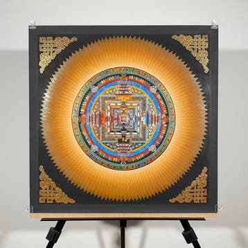 54 cm - Painting of Tibetan Tradition - Mandala
