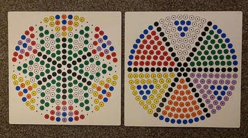 Kralenplank voorbeeld Rond (2 stuks), Verzenden, Nieuw