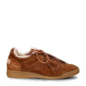 Shabbies Amsterdam April Mina lage sneakers voor dames, Verzenden, Nieuw, Sneakers of Gympen, Bruin