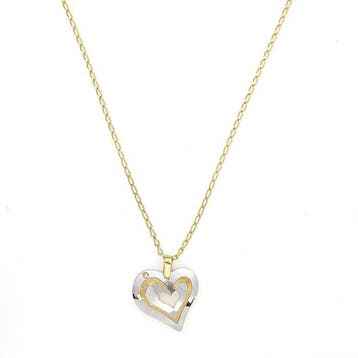 Ketting met hanger - 18 karaat Geel goud