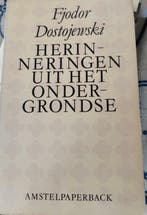 Amstelpaperbacks Herinneringen uit het ondergrondse /, Boeken, Verzenden, Gelezen, Dostojewski