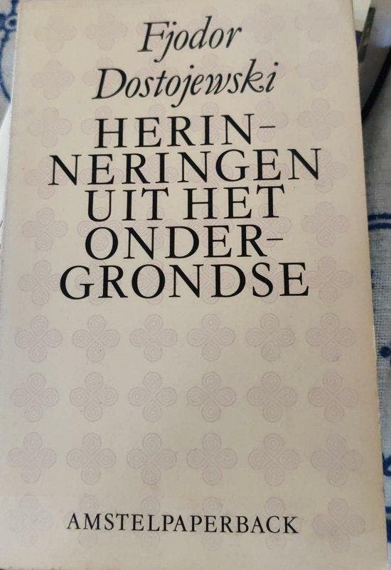 Amstelpaperbacks Herinneringen uit het ondergrondse /, Boeken, Romans, Gelezen, Verzenden