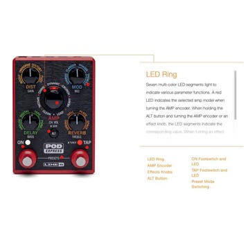 Line6 Pod Express Line6 POD Express Lightweight Guitar Amp, Ophalen, Nieuw, Multi-effect
