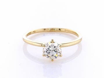 Verlovingsring - 14 karaat Geel goud - 0.71ct. tw. Diamant