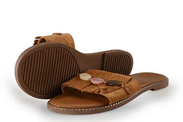 Graceland Slippers in maat 39 Bruin, Slippers, Bruin, Verzenden, Zo goed als nieuw
