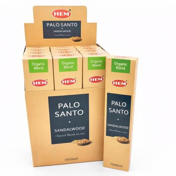 HEM Organic Blend Palo Santo & Sandalwood Wierookstokjes..., Ophalen of Verzenden, Nieuw