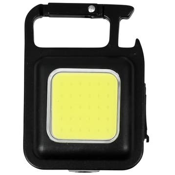Hofftech Compacte oplaadbare sleutelhanger zaklamp - 230..., Verzamelen, Sleutelhangers, Ophalen of Verzenden, Nieuw