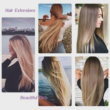 Synthetische Clip-in Haarverlengingen 24 Inch - Lang Steil,, Verzenden, Nieuw