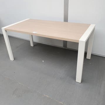 Ahrend Portal tafel - 160x80 cm - licht eiken blad/wit frame, Ophalen of Verzenden, Nieuw