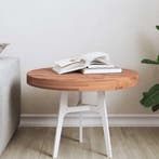 vidaXL Tafelblad rond Ø50x4 cm massief beukenhout, Huis en Inrichting, Tafels | Eettafels, Verzenden, Nieuw