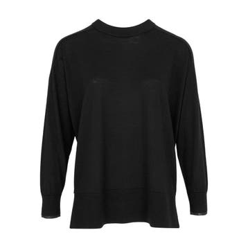 Nenette • zwarte wollen trui Mover • S, Verzenden, Zwart, Maat 36 (S), Nenette