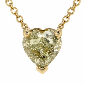 Zonder minimumprijs - Ketting met hanger - 14 karaat Geel