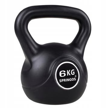 Kettlebell | Zwart | 6 kg, Ophalen of Verzenden, Nieuw