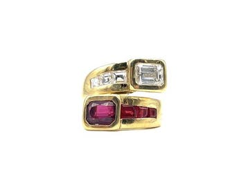 Ring - 18 karaat Geel goud - 0.41ct. tw. Diamant, Nieuw