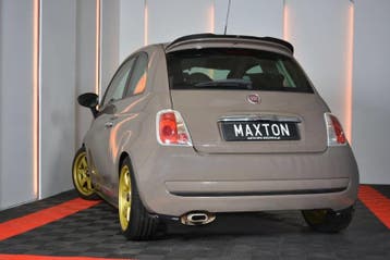 Spoiler Extentie Fiat 500 Hatchback Preface Glanzend Zwart, Ophalen of Verzenden, Nieuw