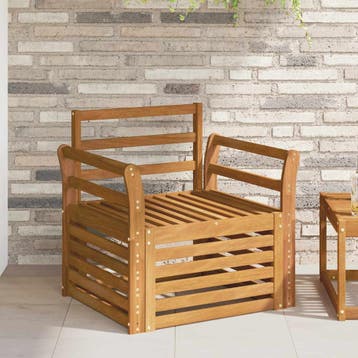 vidaXL Tuinbank Massief Acaciahout Naturel, Verzenden, Nieuw