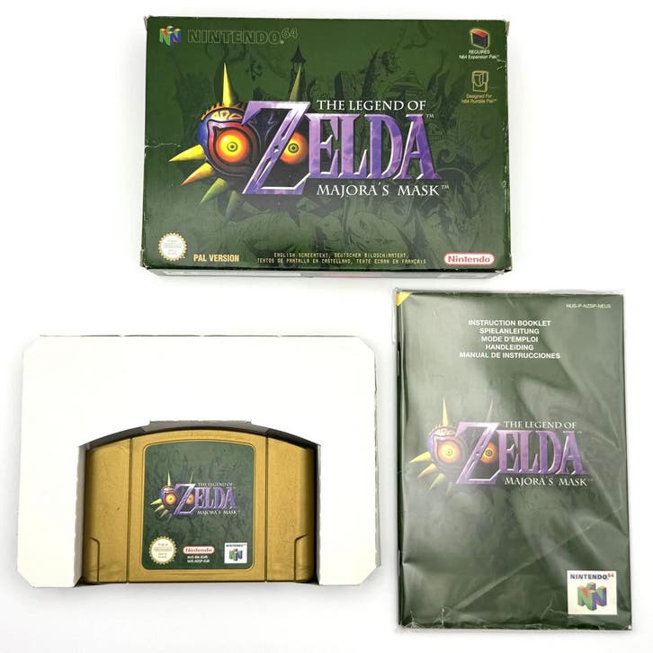 The Legend of Zelda: Majoras Mask - Nintendo 64 N64 - PAL …, Spelcomputers en Games, Games | Nintendo 64, Zo goed als nieuw, Ophalen of Verzenden
