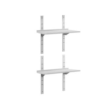 GGM Gastro | Dubbele RVS wandplank ECO - 800x400mm |, Verzenden, Nieuw in verpakking, RVS Meubilair