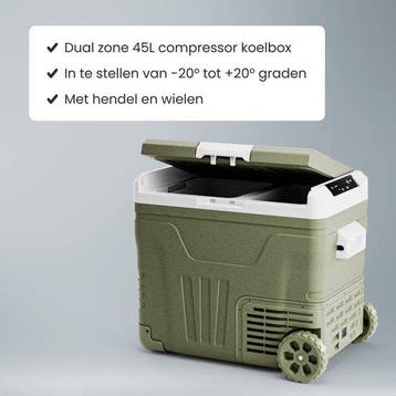 2dekans | Auronic Elektrische Koelbox - Compressor - 2 Zones, Ophalen of Verzenden, Zo goed als nieuw
