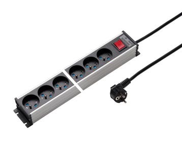 Martin Kaiser Power Strip 6-Weg 45 graden Aardpen Schakelaar, Verzenden, Nieuw, Overige typen