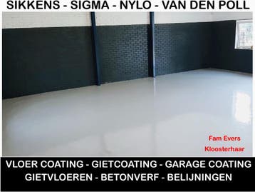 80m2 2K Epoxy GARAGEVLOER coating Betoncoating LAATSTE DAG, Ophalen of Verzenden