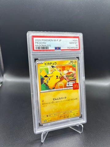 Pokémon - 1 Graded card - Pikachu #020 McDonalds Pikachu, Nieuw
