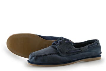 Timberland Instappers in maat 47½ Blauw, Kleding | Heren, Schoenen, Timberland, Overige typen, Gedragen, Verzenden