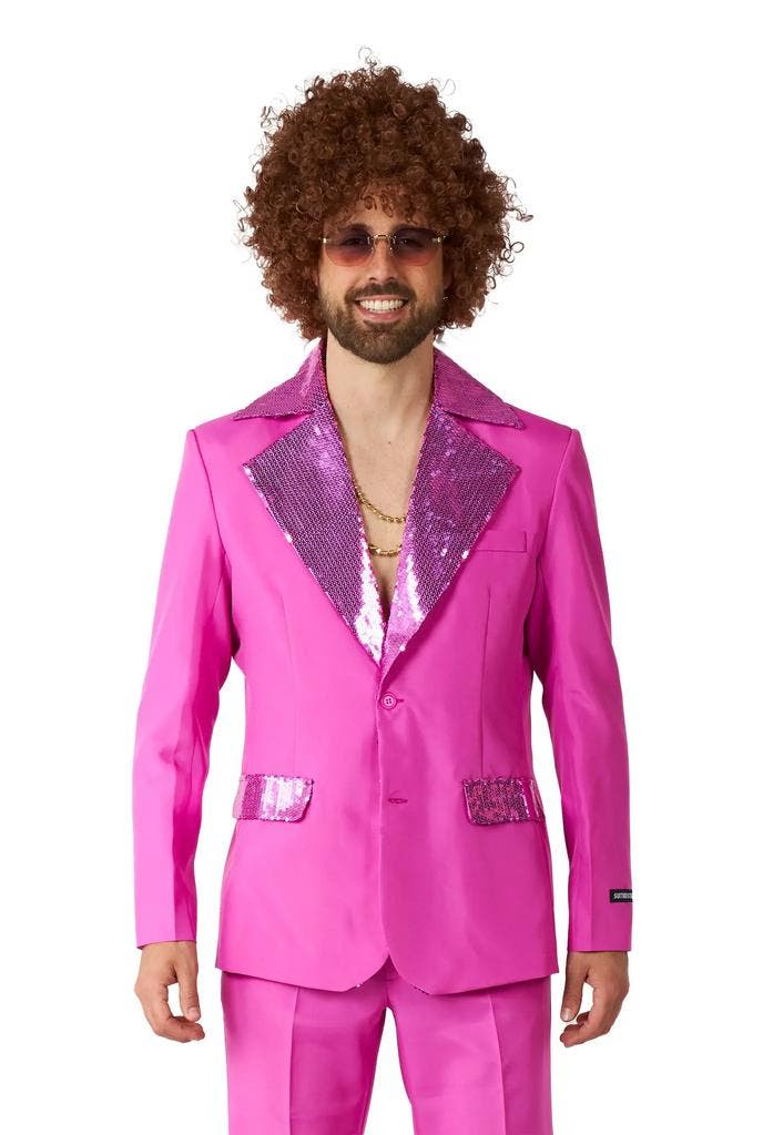 Suitmeister Maatpak Disco Roze Heren, Kleding | Heren, Carnavalskleding en Feestkleding, Nieuw, Ophalen of Verzenden